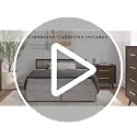 Child Craft Cranbrook Ebony Nightstand - Mid-Century Modern 2-Drawer Bedside Table