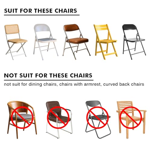 36 Pcs Spandex Folding Chair Covers - Washable & Stretch Fit