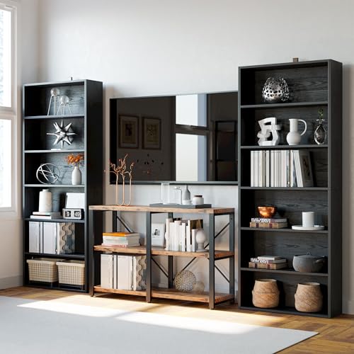 6-Tier Tall Bookcase - 70" Floor Standing Storage Display Shelf