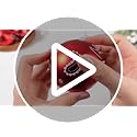 Soulchen 8 Pcs Red Glass Western Christmas Ornaments – Paisley Bandana Theme