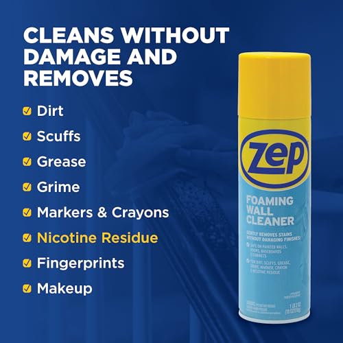 Zep Foaming Wall Cleaner 18 oz Scuff and Stain Remover for Painted Surfaces