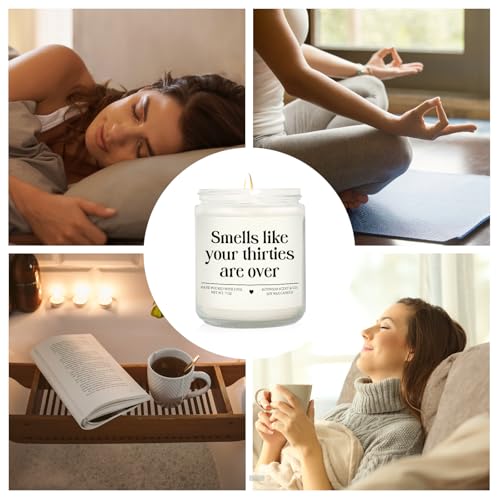 Funny 40th Birthday Scented Soy Candle - 7oz Lavender Aromatherapy Gift