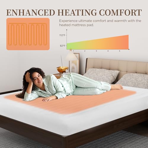 Heated Mattress Pad Twin XL - Electric Bed Warmer with Controller