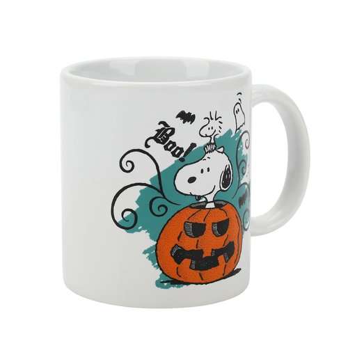 Bioworld Peanuts Trick Or Treat Snoopy 16 Oz. Ceramic Mug