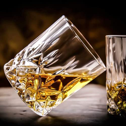 Heavy Base Whiskey Glasses Set of 8, 11 oz Old Fashioned Rocks Glasses