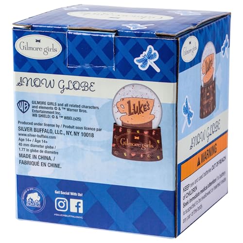 Luke's Diner Coffee Cup Light-Up Snow Globe - 3.8 Inch Mini Collectible