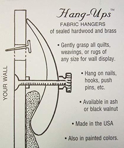 Ash Wood Quilt Clips - Large Fabric Art Hang-Ups, Clamp Set for Quilts & Textiles