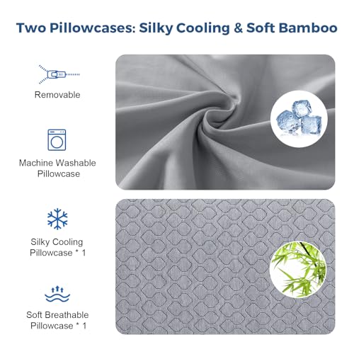 Extra Long Body Pillow with Cooling Cover - 160x50cm Memory Foam