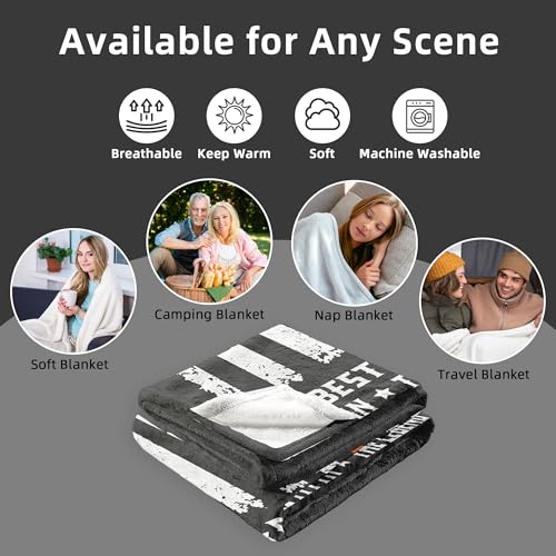 60x50 Black Uncle Blanket Gift for Birthday – Zvzmzy