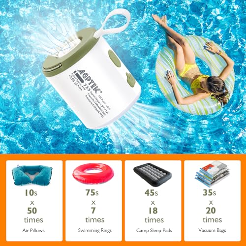 Portable Electric Air Pump for Inflatables – 5.5kPa Rechargeable Mini Pump