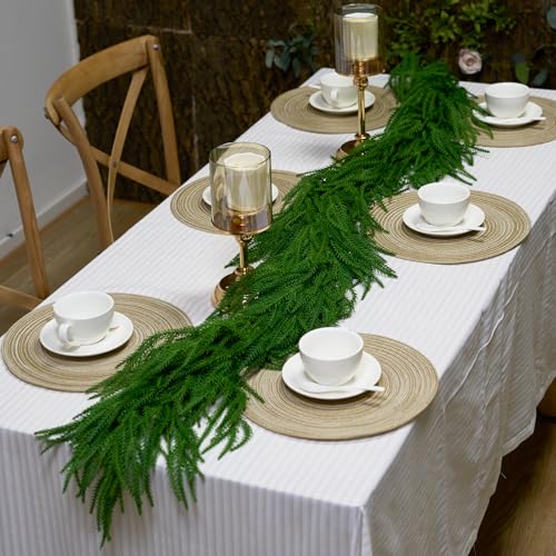Artificial Norfolk Pine Garland 6ft x2pcs No Light - Lucky Flower