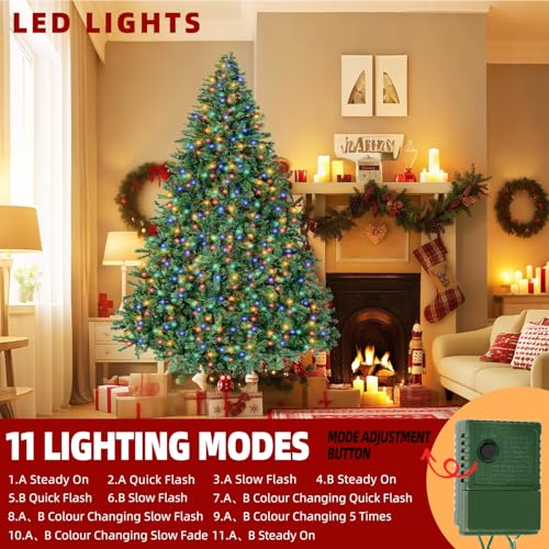 6FT Prelit Christmas Artificial Tree with 350 LED Lights - Inin