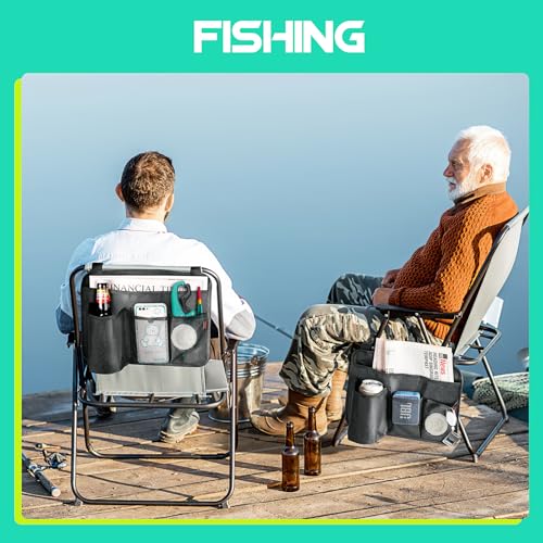 Universal Chair Side Organizer Bag for Beach, Camping, and Wheelchairs