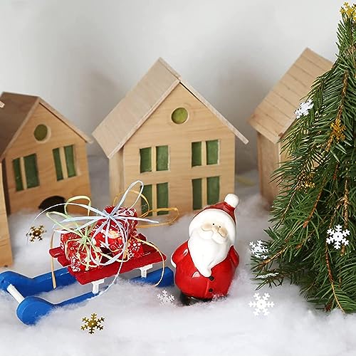 Fluffy Artificial Fake Snow Cotton for Christmas & Holiday Decor (5.6 oz)