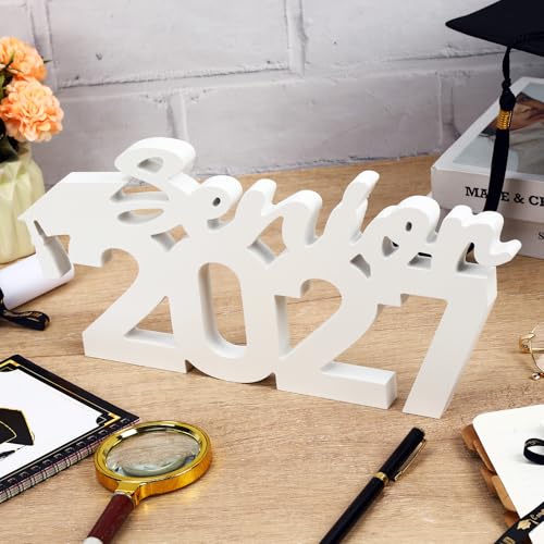 Senior 2027 Graduation Table Sign, Wooden Photo Prop Centerpiece