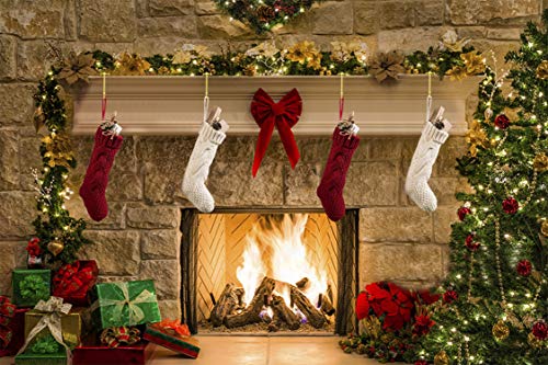 Gold Christmas Stocking Holders for Mantel - 4 Pack Non-Slip Fireplace Hooks