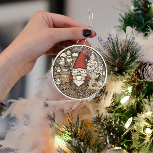 Family Gnome Christmas Ornament - Funny Gag Gifts for Women & Men - Acrylic Holiday Decor