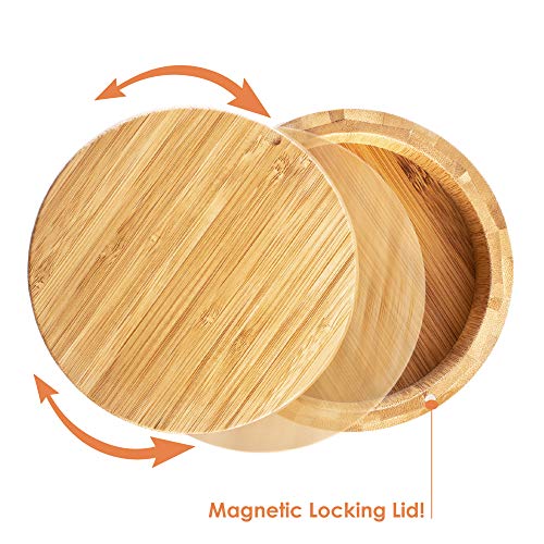 Totally Bamboo Eco-Friendly Margarita Salt Rimmer with Magnetic Lid – Bamboo Cocktail Bar Tool