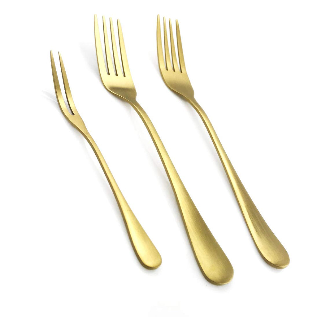 Gugrida Luxury 18/10 Stainless Steel Flatware Set Matte Black Silverware Set