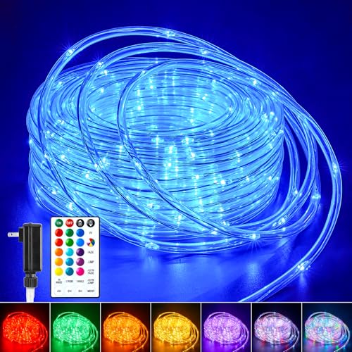 Minetom 72 Ft Color Changing Rope Lights Outdoor - 220 LED Indoor/Outdoor