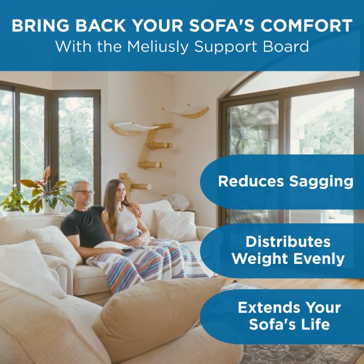 Couch Cushion Support Board for Sagging Sofas - Heavy-Duty Wood 24x72