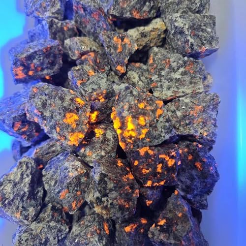 Natural UV Reactive Yooperlite Rocks - 300g Raw Fluorescent Stones
