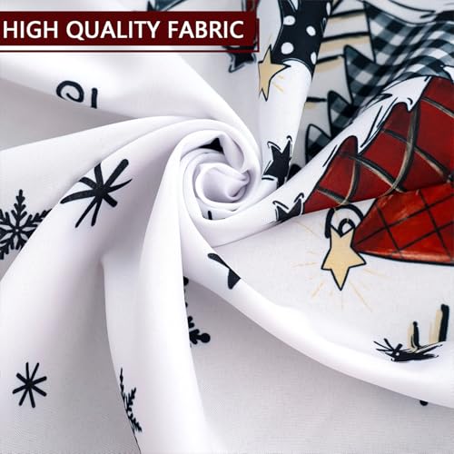 Roszwtit Christmas Round Tablecloth 60x60 Inches - Holiday Home Decor, Model: Christmas Tablecloth-03