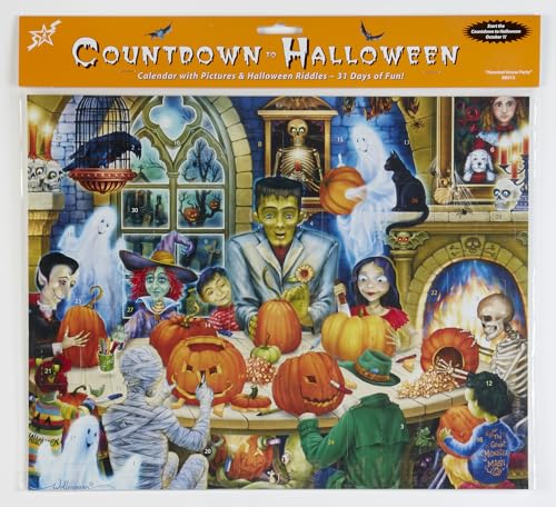 Halloween Countdown Calendar - 31 Days of Fun for October, 14 x 11 Inches