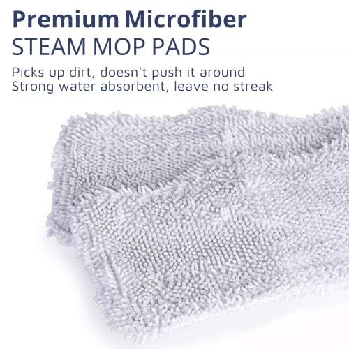 Microfiber Steam Mop Replacement Pads for Rectangle Steam Mops, 4 Pack