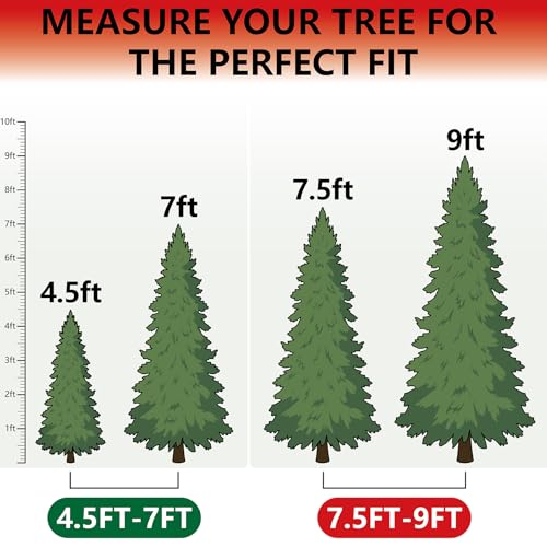 Rolling Christmas Tree Storage Bag with Wheels for 4.5-7 Ft Trees