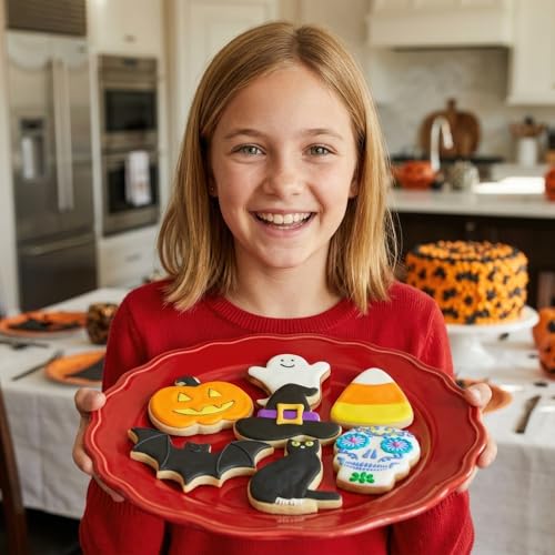 Ann Clark 7-Piece Halloween Cookie Cutters Set - Fall & Spooky Baking Tools