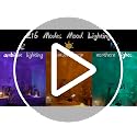 3-in-1 Ocean Wave & Sunset Projector Lamp - Crystal Glass & Wood Base RGB Light