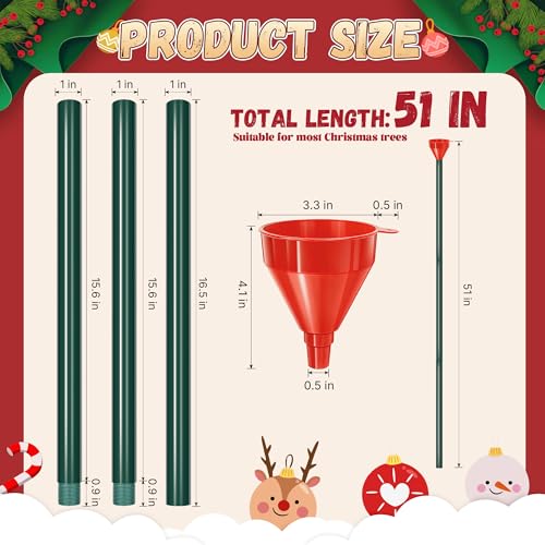 51-Inch Christmas Tree Watering Funnel & Spout Tool for Real Trees