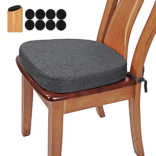 U-Shaped Dining Chair Cushion - 2.5 Inch Thick Non-Slip Foam Seat Pad