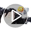 33ft Black Metallic Tinsel Garland for Halloween & Christmas Decor