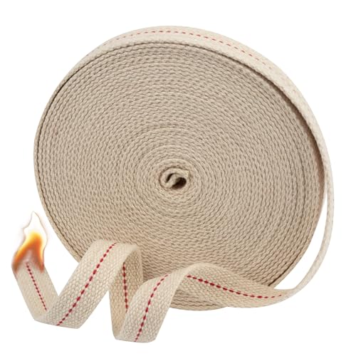33 Feet Cotton Oil Lamp Wick Roll - 3/4 Inch Replacement Wick