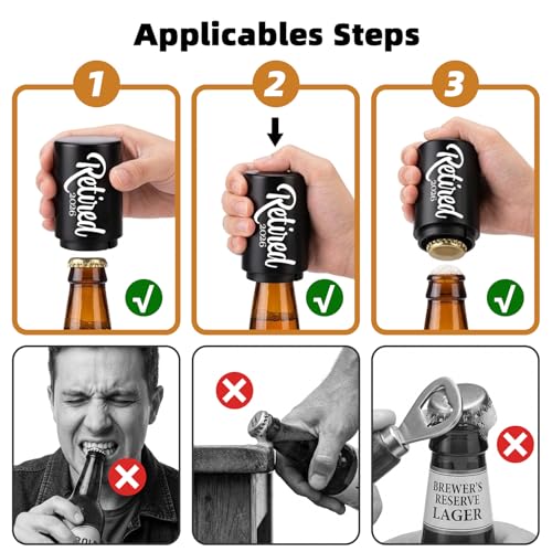 Funny 2026 Retirement Beer Glass with Bottle Opener - 20 Oz Gift for Men