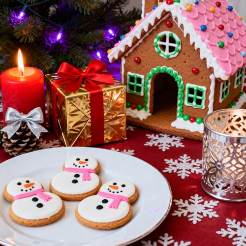 YomiFamily 10Pcs Gingerbread House Cookie Cutter Set – 3D Bakeware Gift