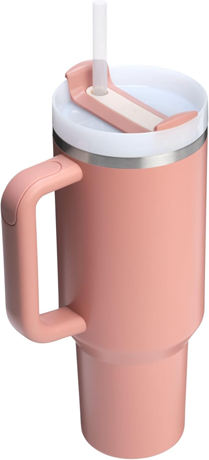 STANLEY Quencher H2.0 Tumbler - 40 oz Insulated Stainless Steel Cup with Handle & Straw | BPA-Free | Sienna Color