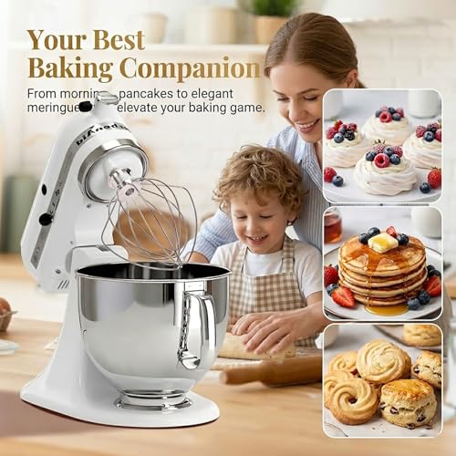 6-Wire Whisk Attachment for 4.5QT and 5QT Tilt-Head Stand Mixers
