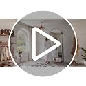 Arched Full Length Floor Mirror 71"x28" Black Metal Frame Wall Mount