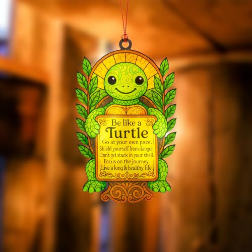 KINGDUHU Positiveturtle Travel Airplane Christmas Ornament - Gift for Travelers