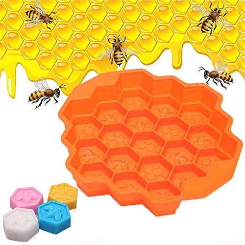 17-Hole Silicone Honeycomb Cake Mold Non-Stick Baking Pan for Desserts