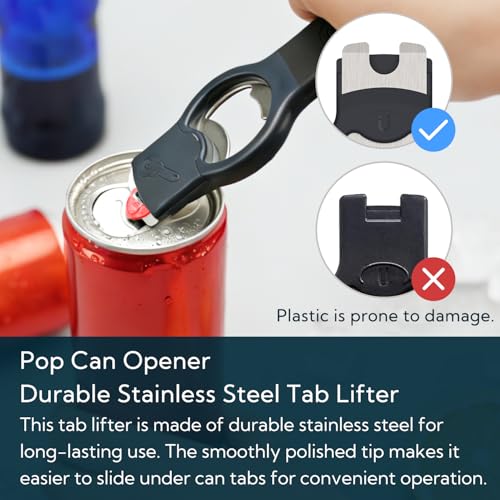 KITCHENDAO 2-in-1 Bottle Opener with Magnet - Manual Beer & Soda Cap Lifter, Dishwasher Safe, 1 Pack