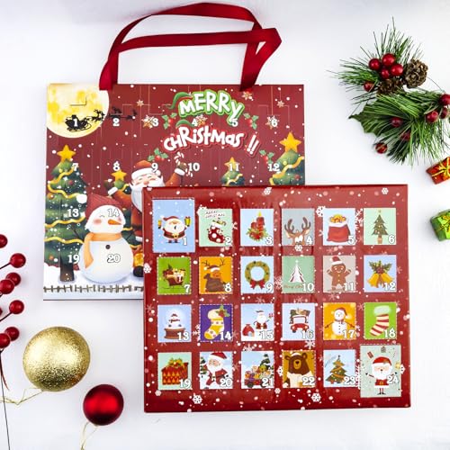 Christmas Advent Calendar Bracelets DIY Jewelry Kit with 22 Charms for 2026 Countdown