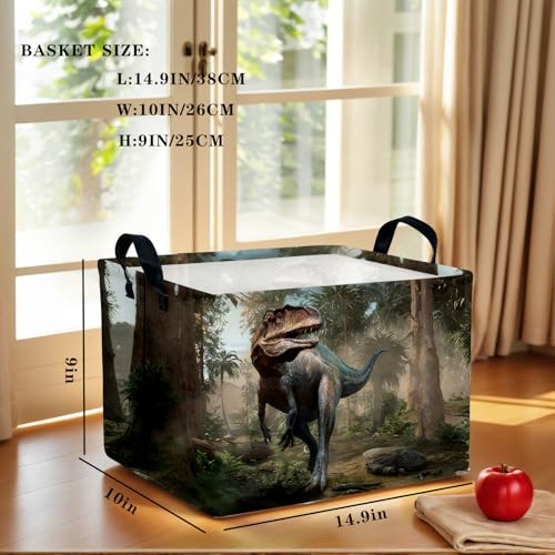 3D Dinosaur Foldable Storage Basket - Nursery Toy Box & Laundry Hamper