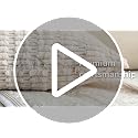 Corduroy Throw Pillow Covers 18x18 Inch (Set of 2) - Cream White Striped