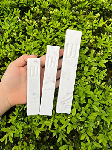 Modern Stone Mezuzah Case for Door - Adhesive Jewish Scroll Cover