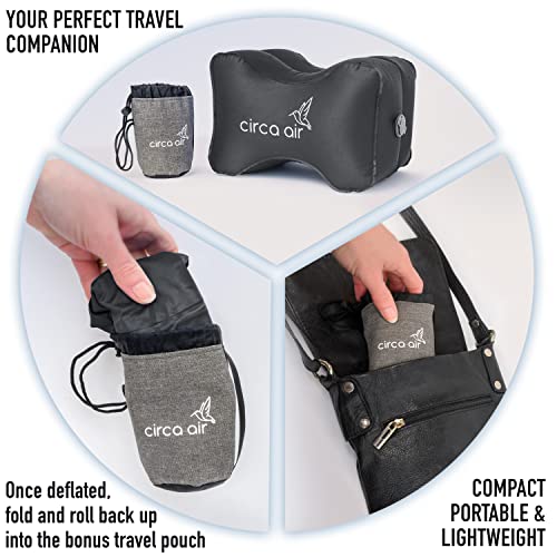 Inflatable Knee Pillow for Side Sleepers - Travel & Pain Relief