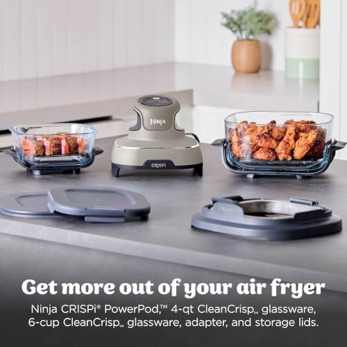 4-in-1 Glass Air Fryer System with PFAS-Free Borosilicate Glass